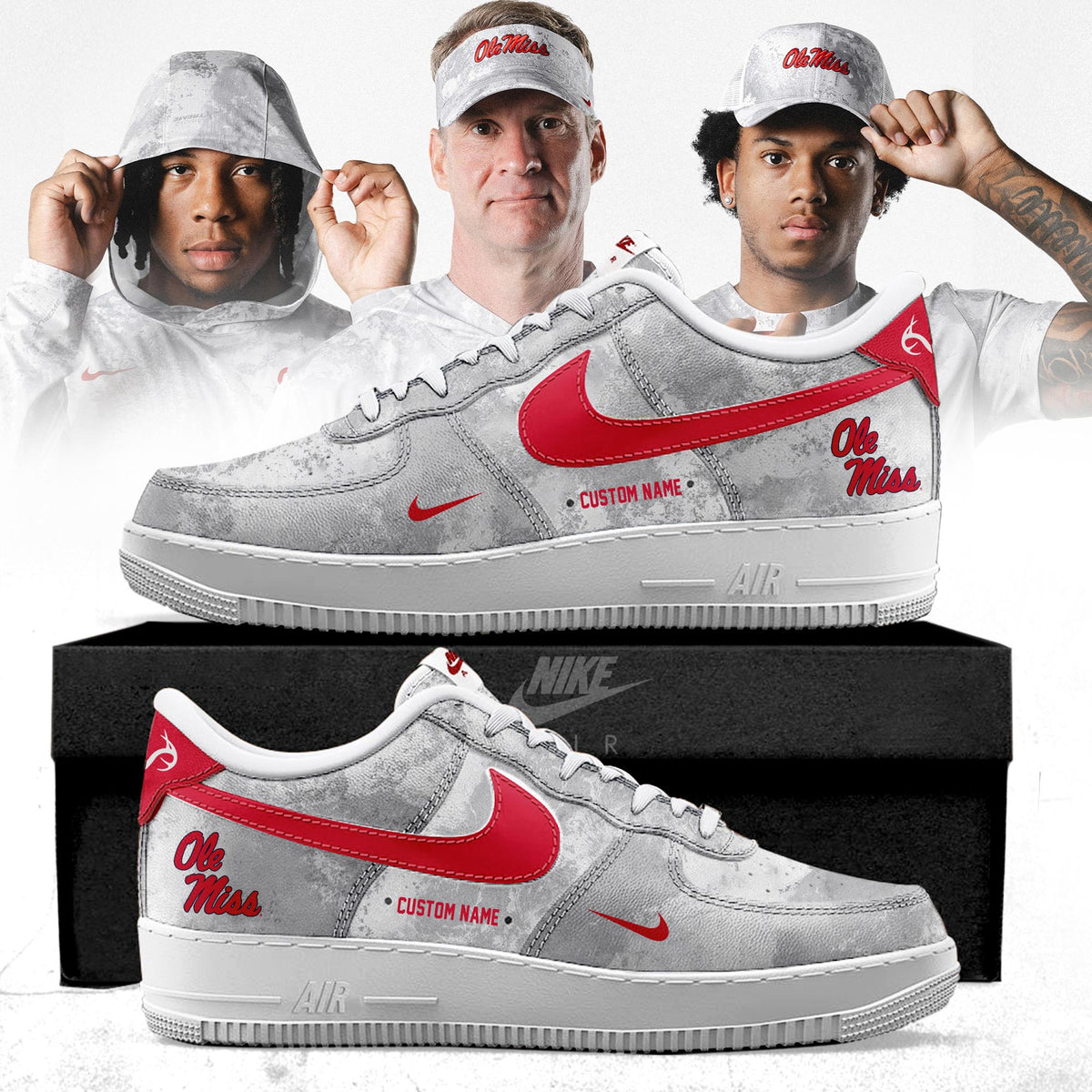 Ole Miss Rebels Realtree Special Edition AF1 Sneakers