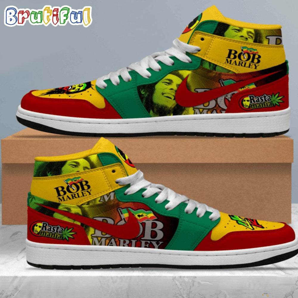 Bob Marley Rastamania Air Jordan 1 Shoes