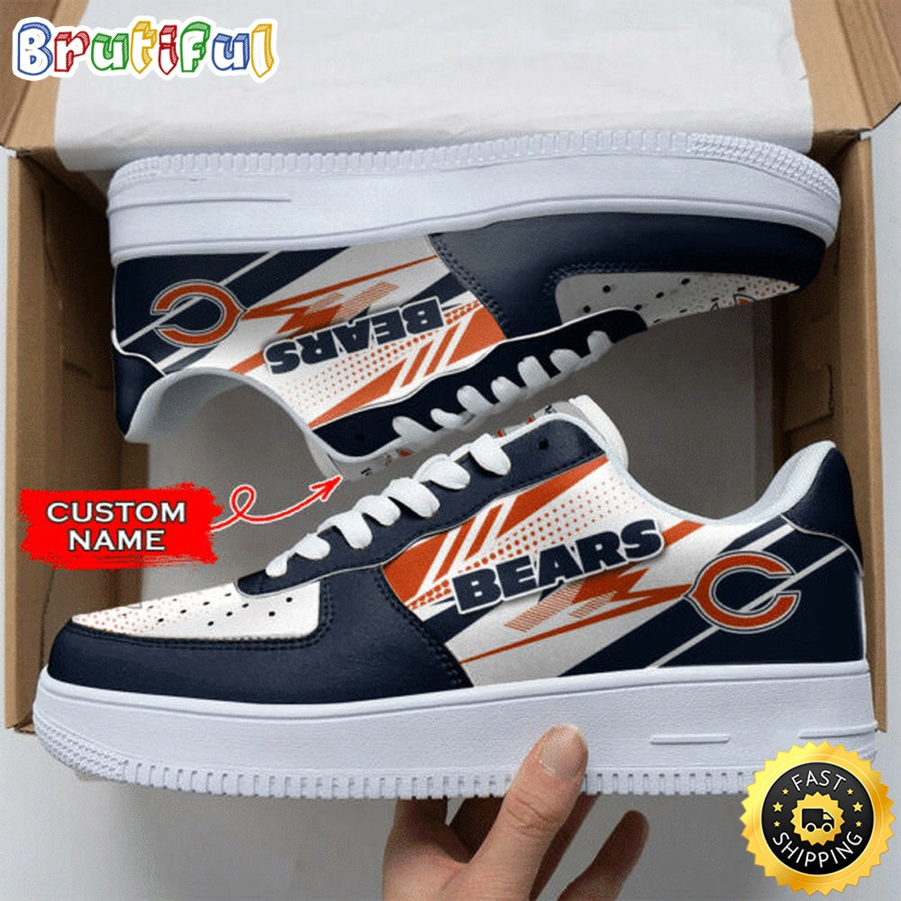 Custom NFL Chicago Bears Air Force 1 Shoes Sports Sneaker For Fans