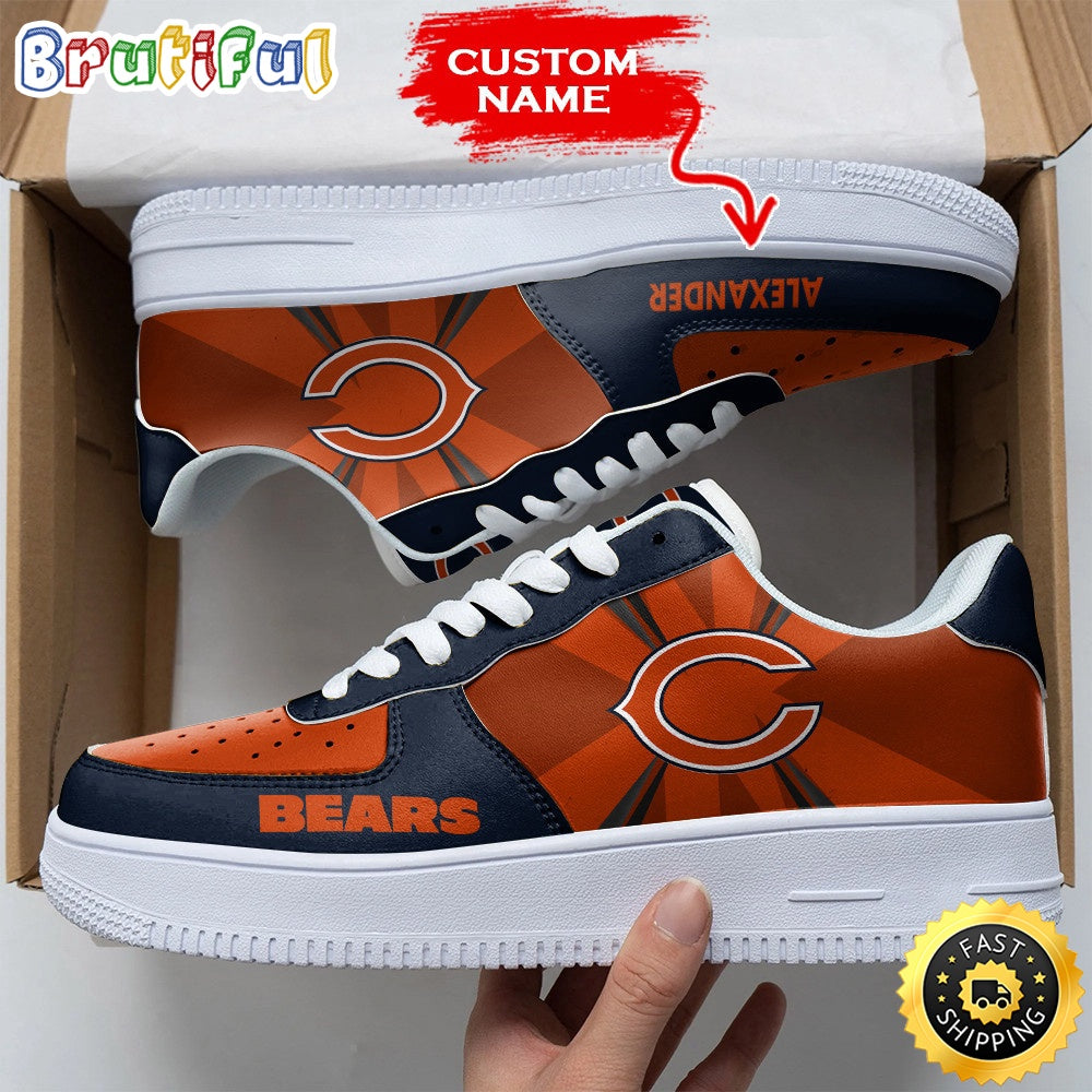 Custom NFL Chicago Bears Air Force 1 Shoes Versatile AF1 Series
