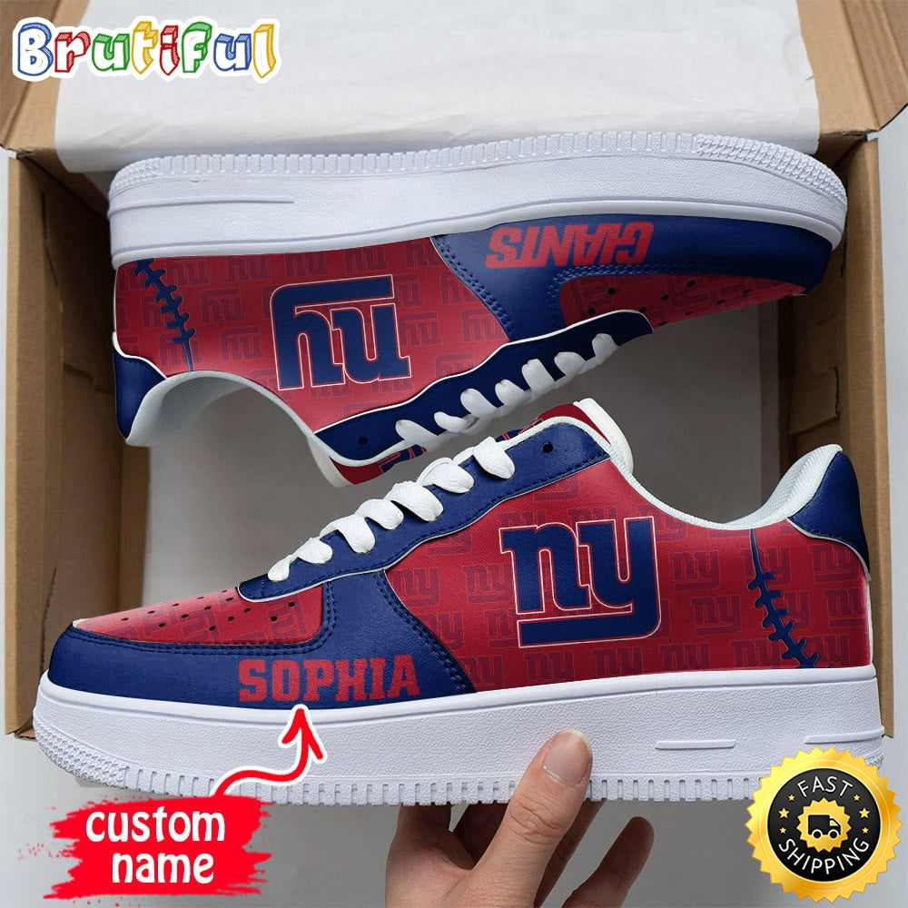 Custom NFL New York Giants Air Force 1 Shoes Fashionable Air Force 1