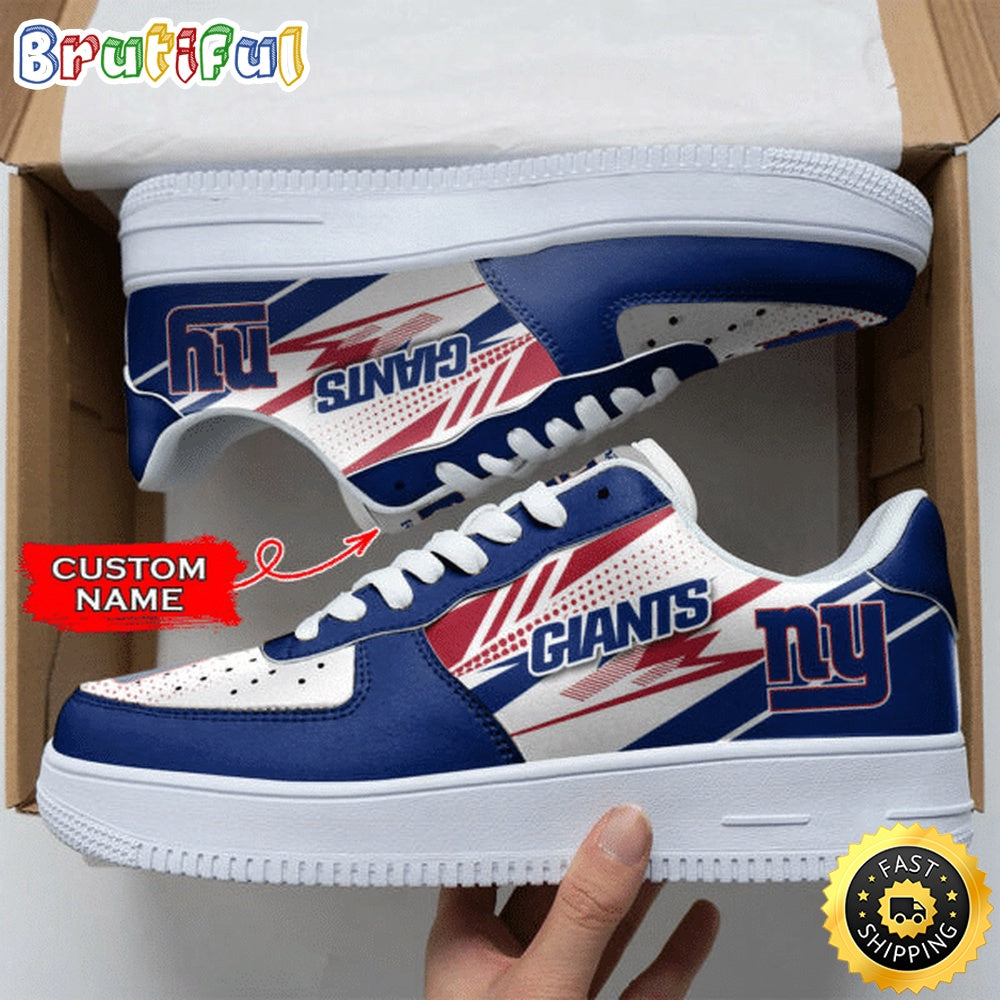 Custom NFL New York Giants Air Force 1 Shoes Sports Sneaker For Fans