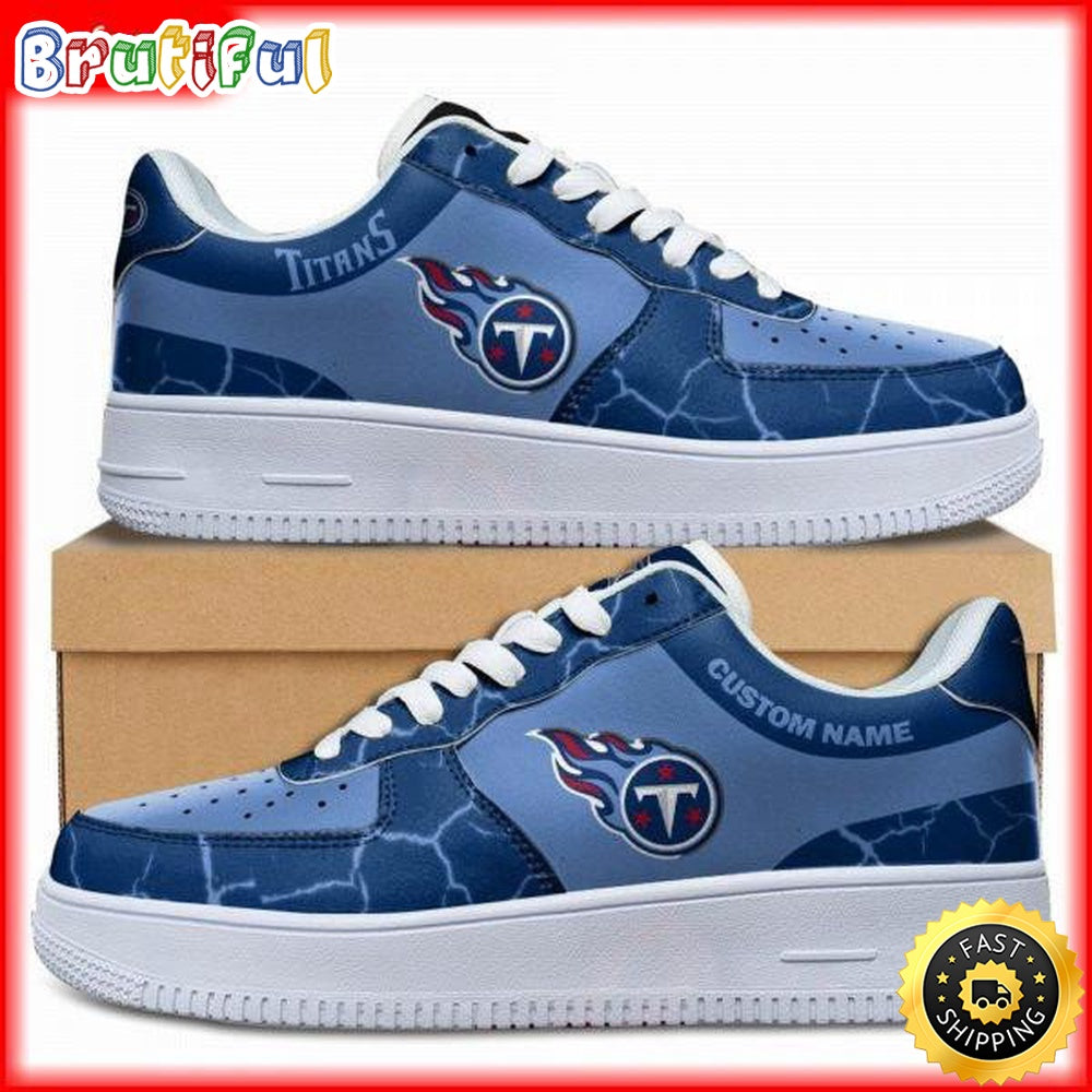 Custom NFL Tennessee Titans Air Force 1 Shoes Sneaker Football Shoes For Fans