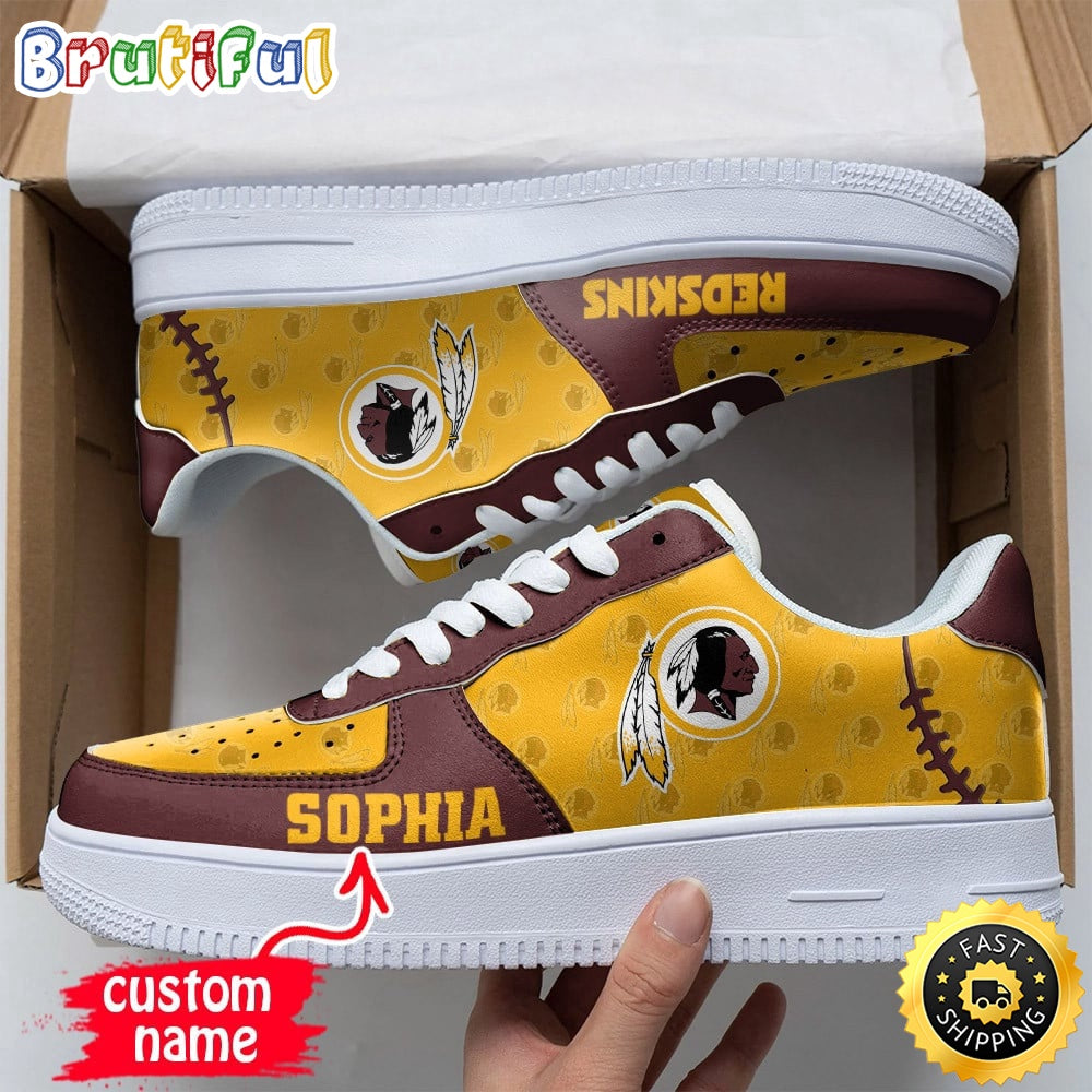Custom NFL Washington Redskins Air Force 1 Shoes Fashionable Air Force 1