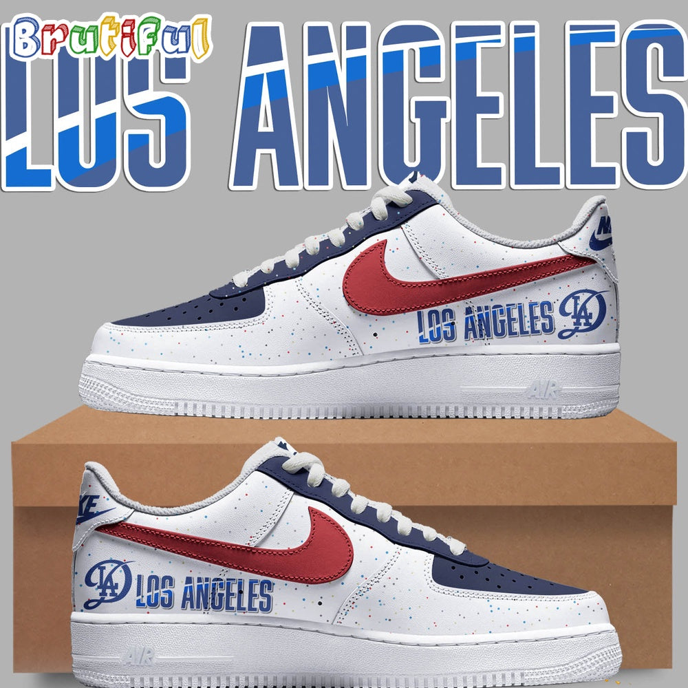 MLB Los Angeles Dodgers 2024 City Connect Air Force 1 Sneaker Shoes