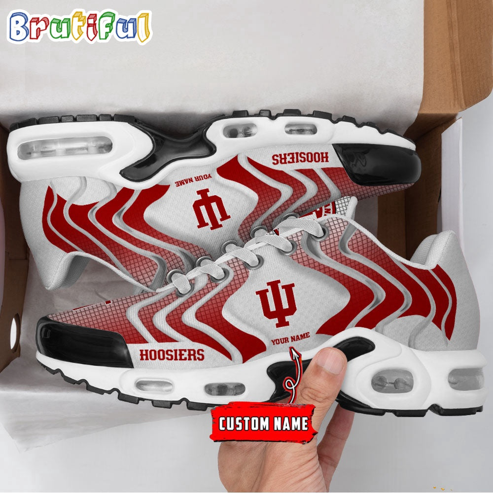 NCAA Indiana Hoosiers Logo Football Team Design Air Max Plus Shoes