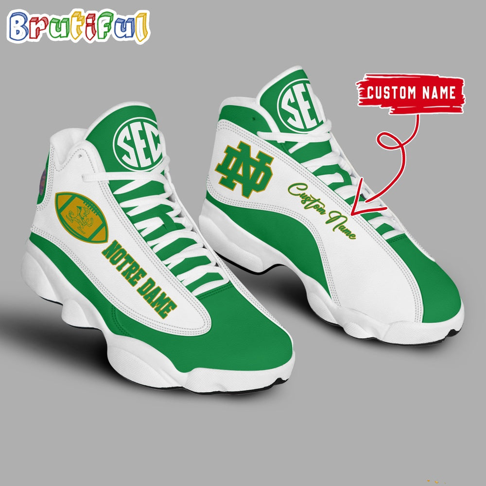 NCAA Notre Dame Fighting Irish Football Air Jordan 13 Shoes