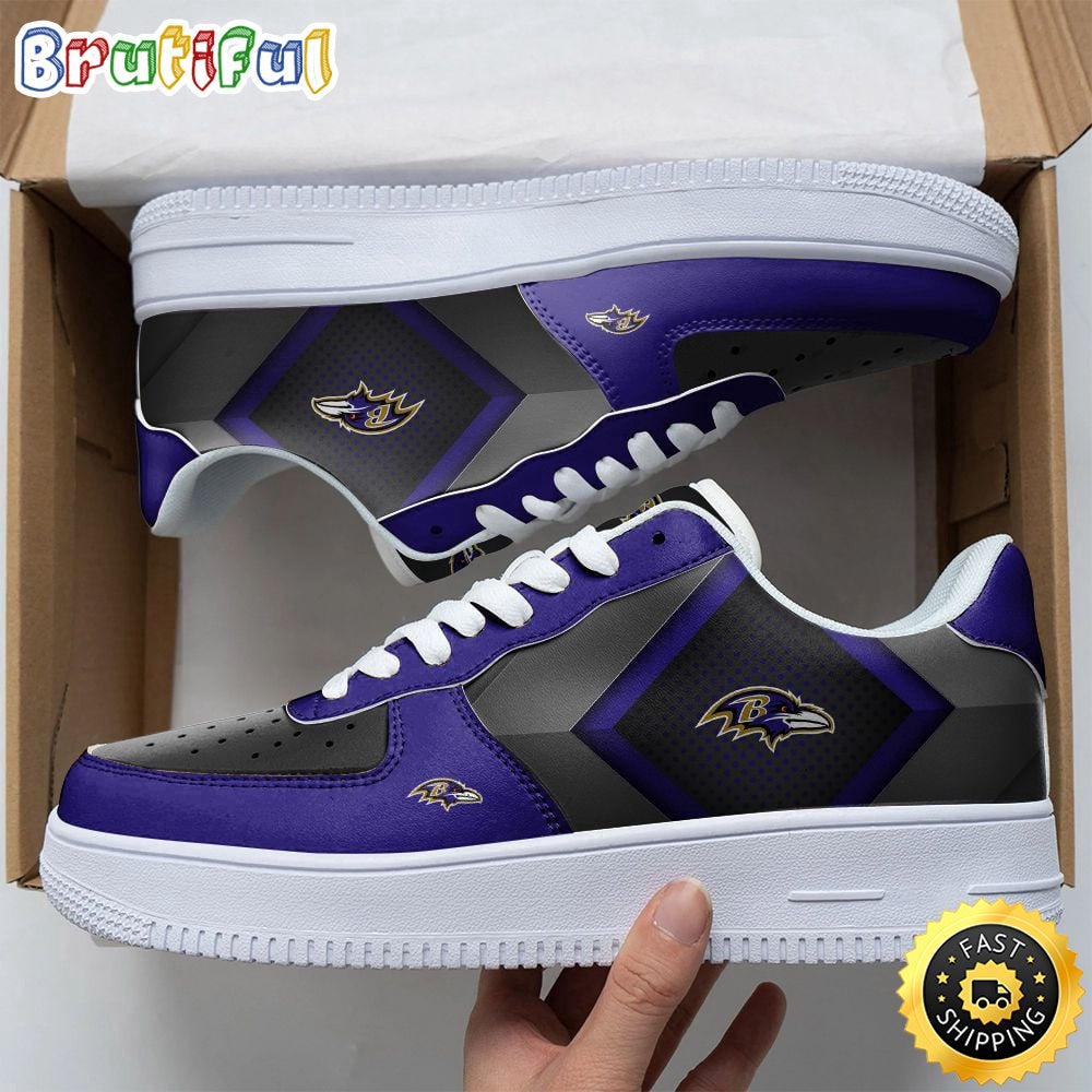 NFL Baltimore Ravens Air Force 1 Shoes Chic AF1 Collection