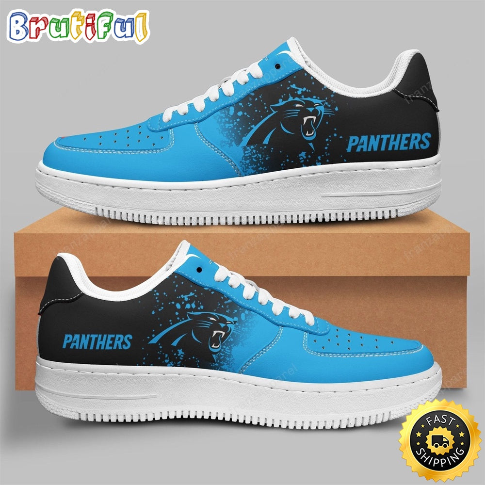 NFL Carolina Panthers Air Force 1 Shoes Football Sports Shoes