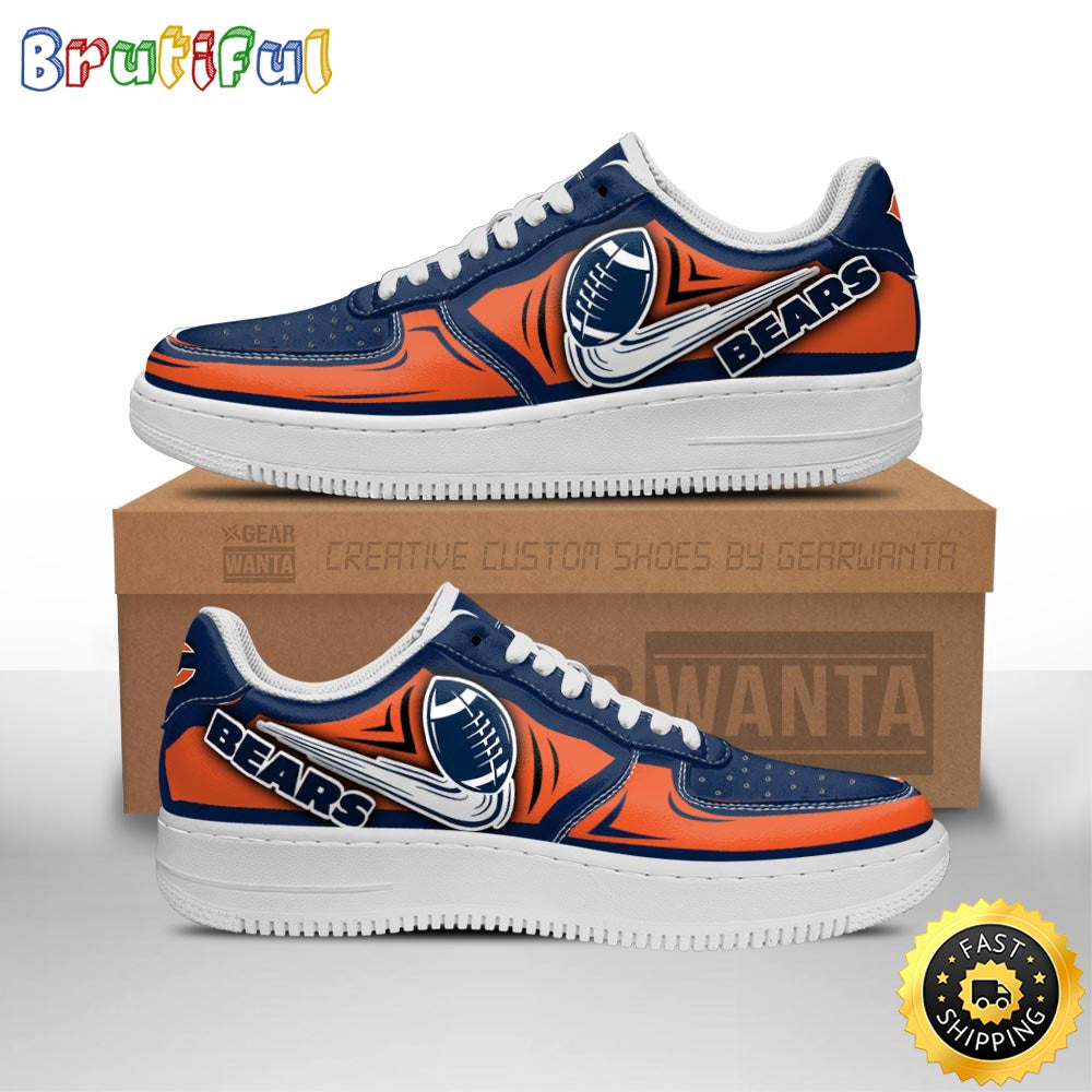 NFL Chicago Bears Air Force 1 Shoes Football Sneaker Shoes