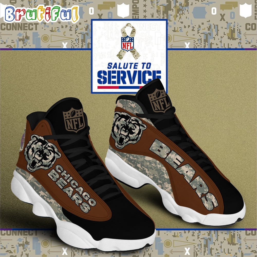 NFL Chicago Bears Salute To Service Air Jordan 13 Shoes