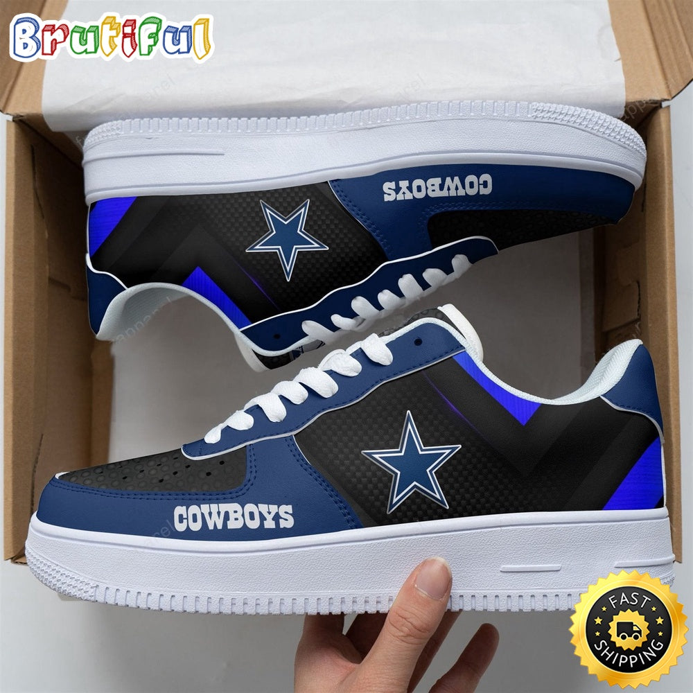 NFL Dallas Cowboys Air Force 1 Shoes Football Shoes For Fans