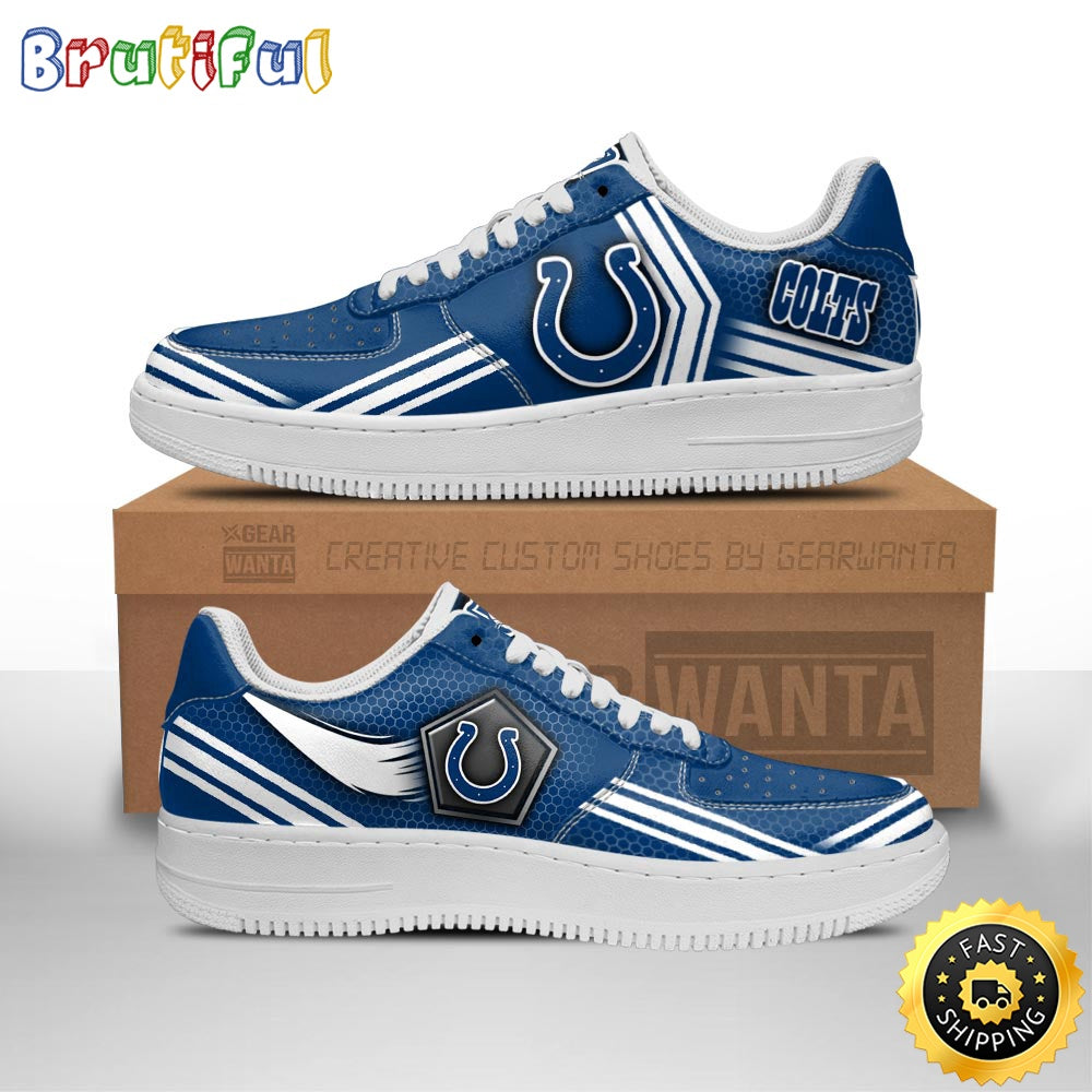 NFL Indianapolis Colts Air Force 1 Shoes Air Sneakers For Fans