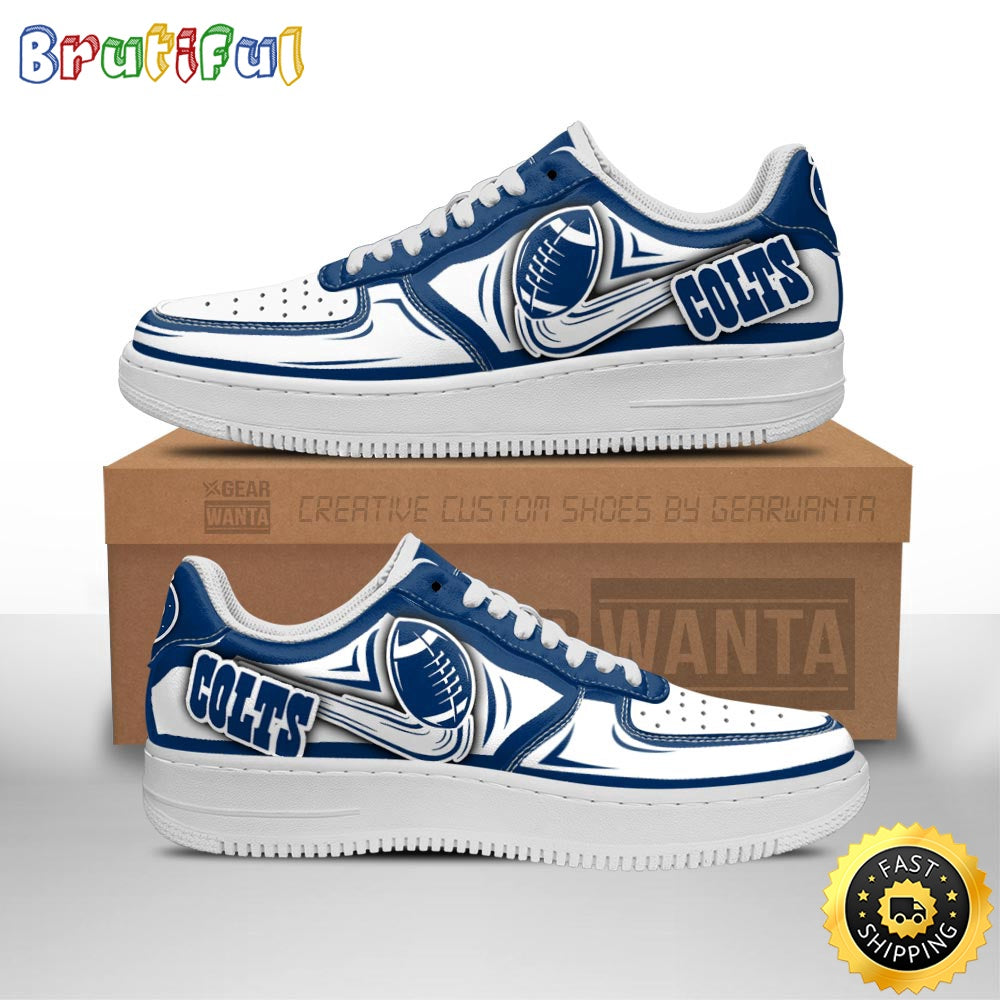 NFL Indianapolis Colts Air Force 1 Shoes Football Sneaker Shoes