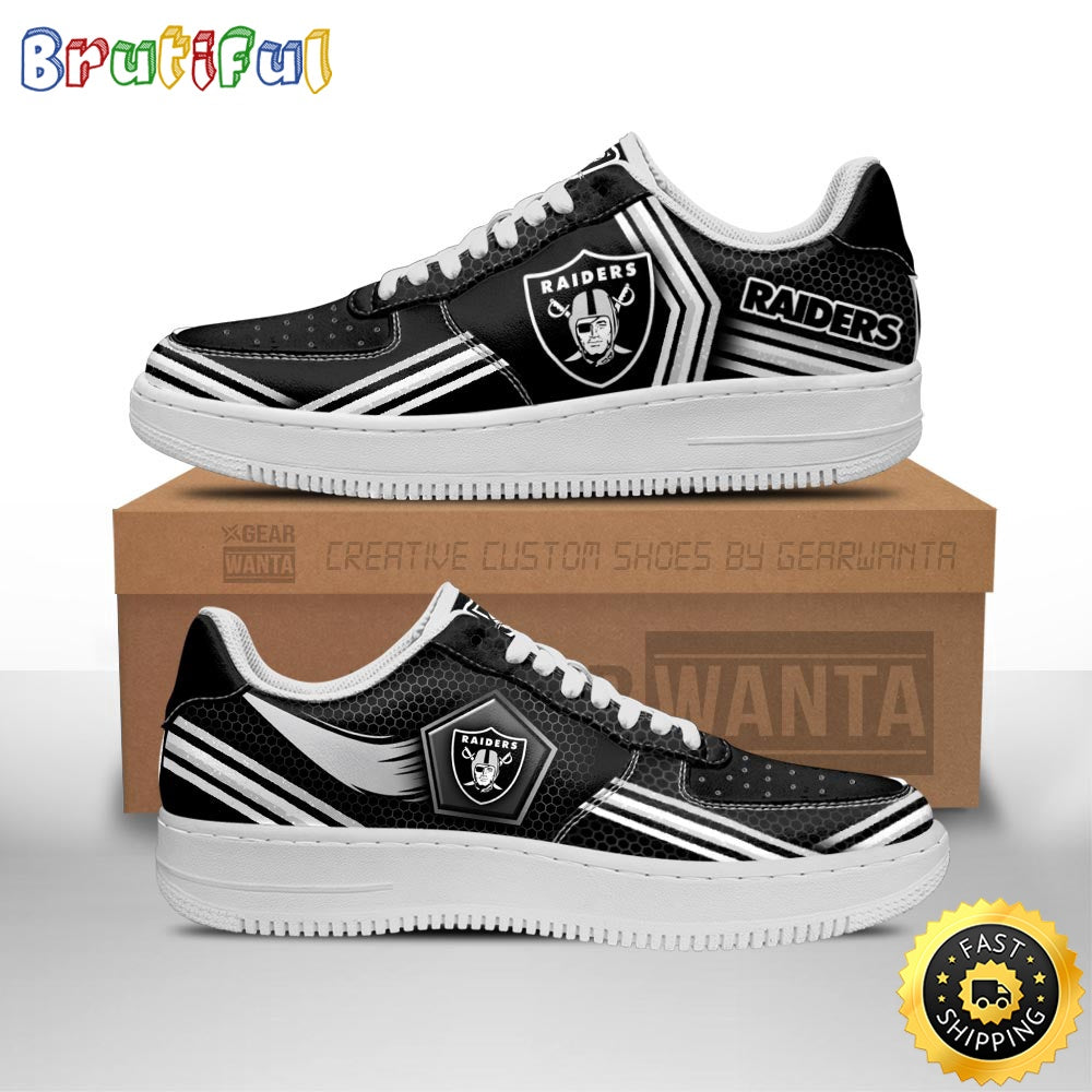 NFL Las Vegas Raiders Air Force 1 Shoes Air Sneakers For Fans