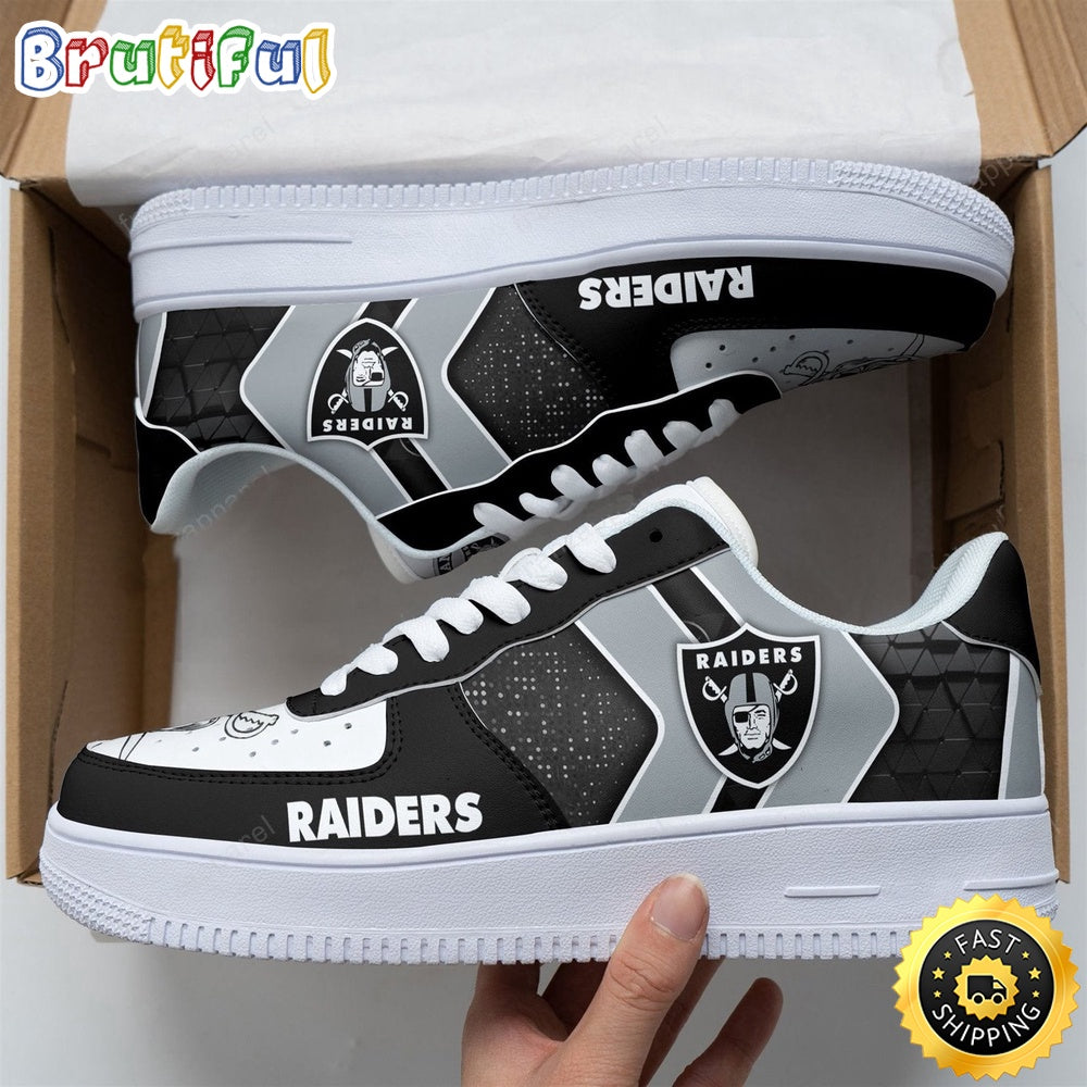 NFL Las Vegas Raiders Air Force 1 Shoes Football Sports Shoes