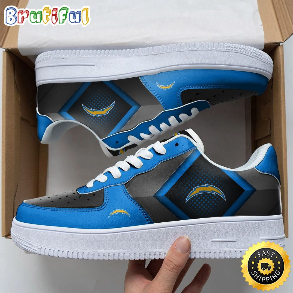 NFL Los Angeles Chargers Air Force 1 Shoes Chic AF1 Collection