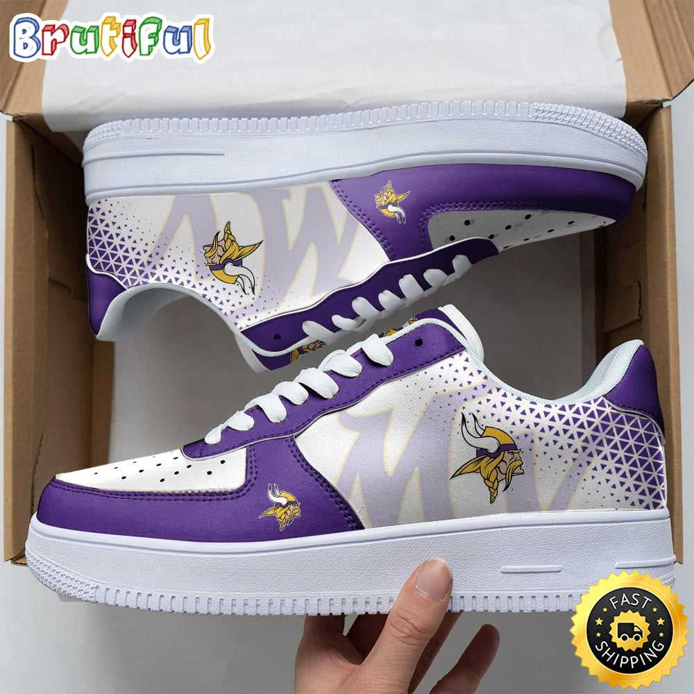 NFL Minnesota Vikings Air Force 1 Shoes Classic Air Force Kicks