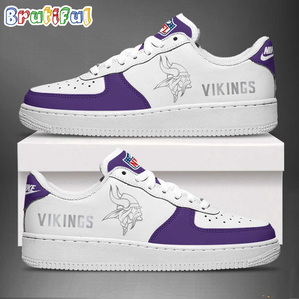 NFL Minnesota Vikings Winter Warrior 2024 Air Force 1 Shoes Sneaker