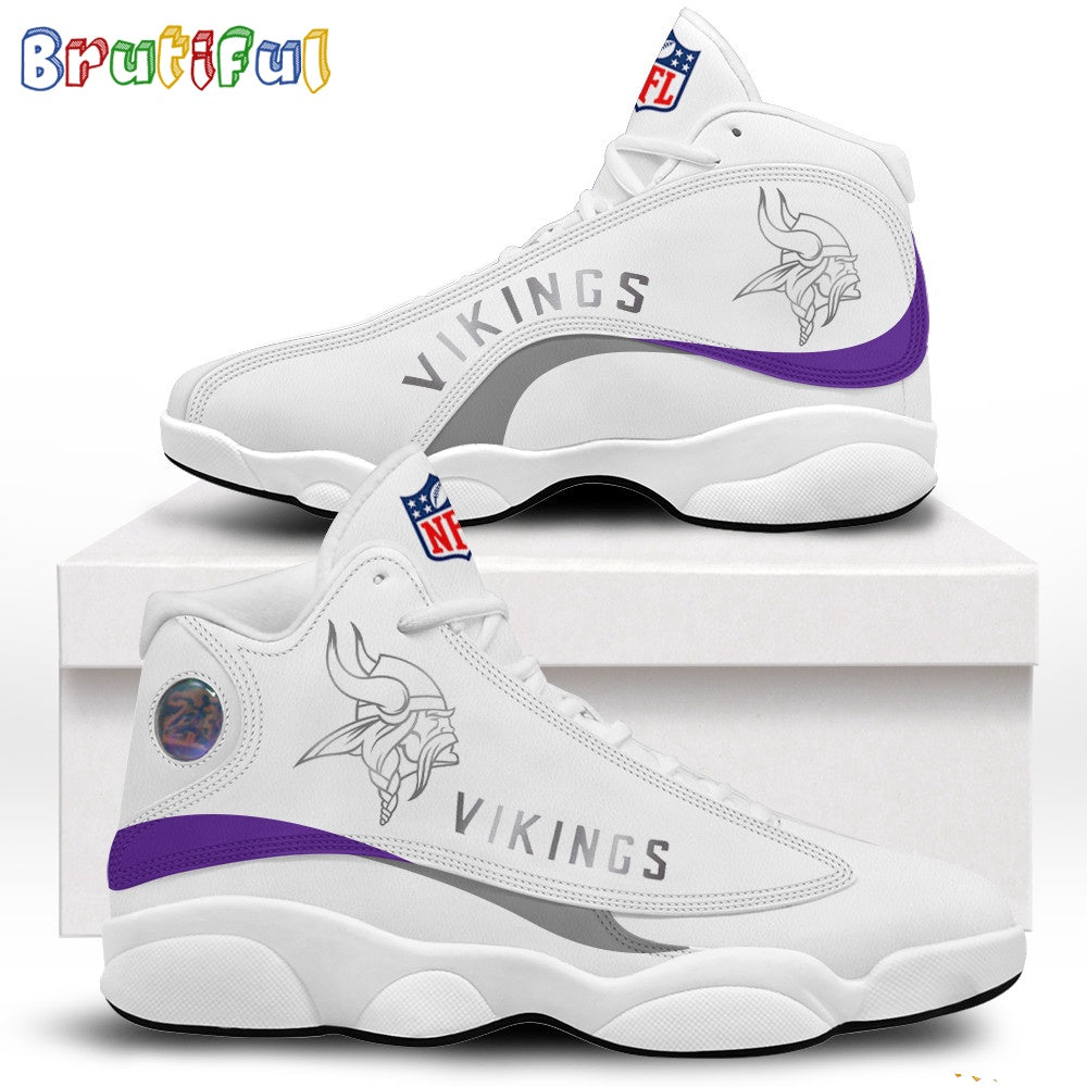 NFL Minnesota Vikings Winter Warrior Air Jordan 13 Shoes
