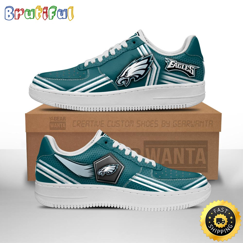 NFL Philadelphia Eagles Air Force 1 Shoes Air Sneakers For Fans