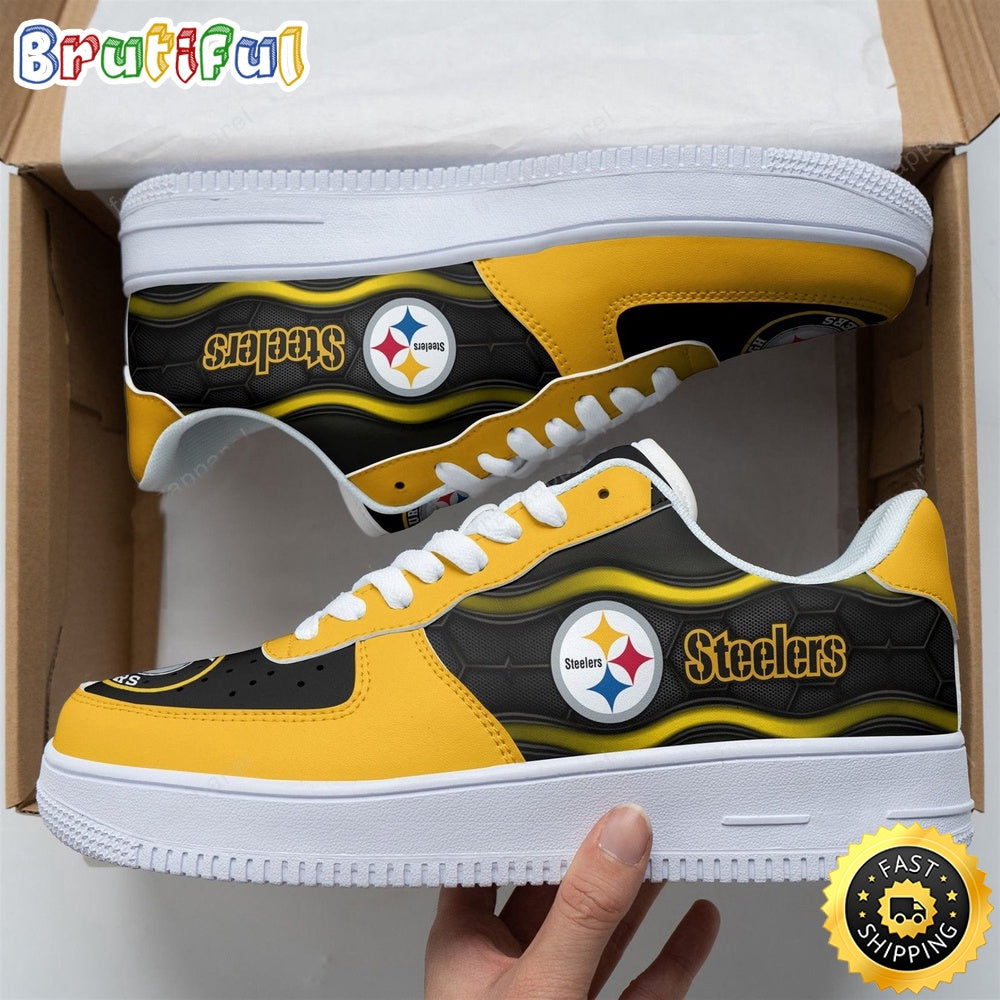 NFL Pittsburgh Steelers Air Force 1 Shoes Football Sports Shoes