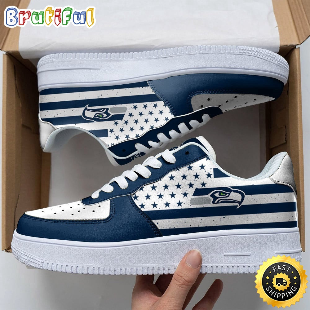 NFL Seattle Seahawks Air Force 1 Shoes Urban Streetwear Shoes