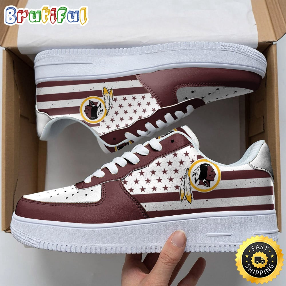 NFL Washington Redskins Air Force 1 Shoes Urban Streetwear Shoes