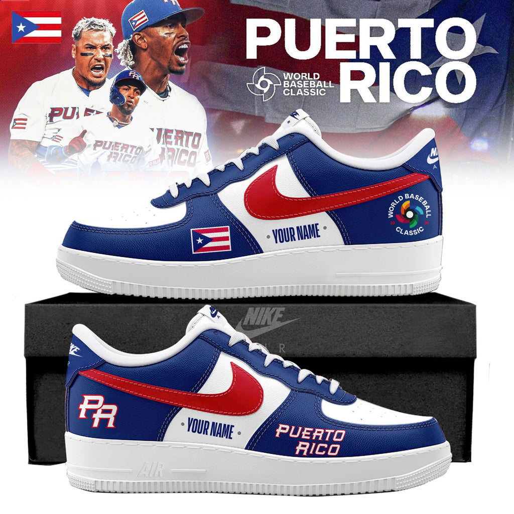 Puerto Rico Baseball 2026 World Baseball Classic Special Edition AF1 Sneaker