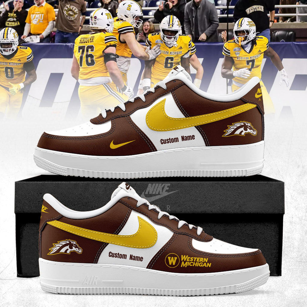 Western Michigan Broncos Special Edition AF1 Sneakers