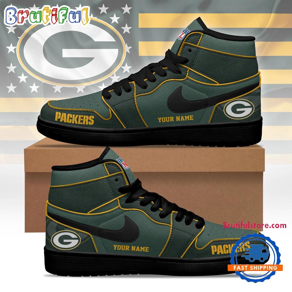 Green Bay Packers 2026 NFL Pride Jordan 1 Hightop Shoes