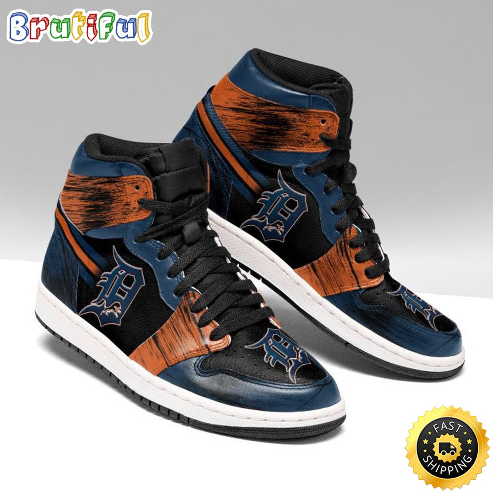 MLB Detroit Tigers Air Jordan 1 High Sneakers Classic Air Jordan Sneakers