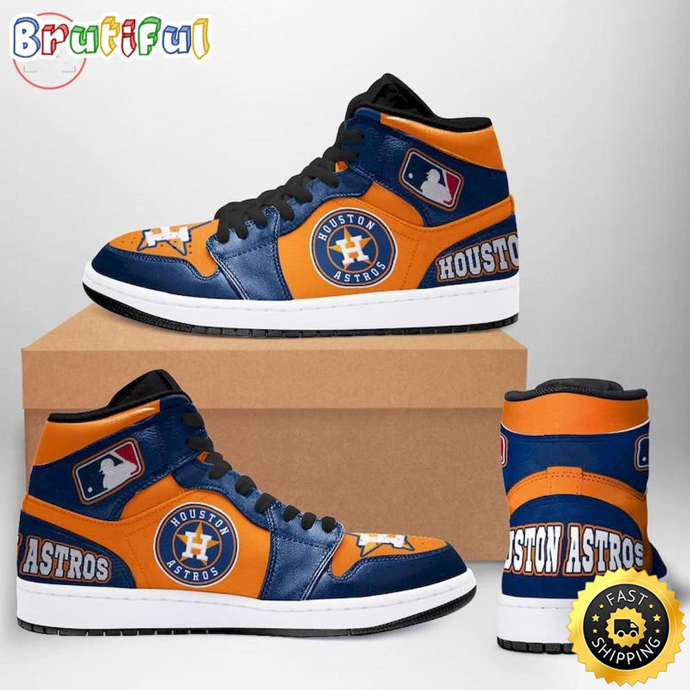MLB Houston Astros Air Jordan 1 High Sneakers Timeless Jordan 1 Kicks