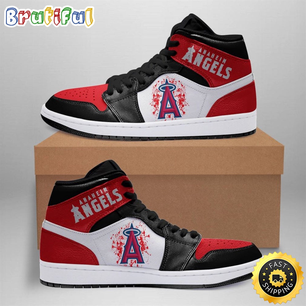 MLB Los Angeles Angels Air Jordan 1 High Sneakers Legendary Air Jordan Footwear