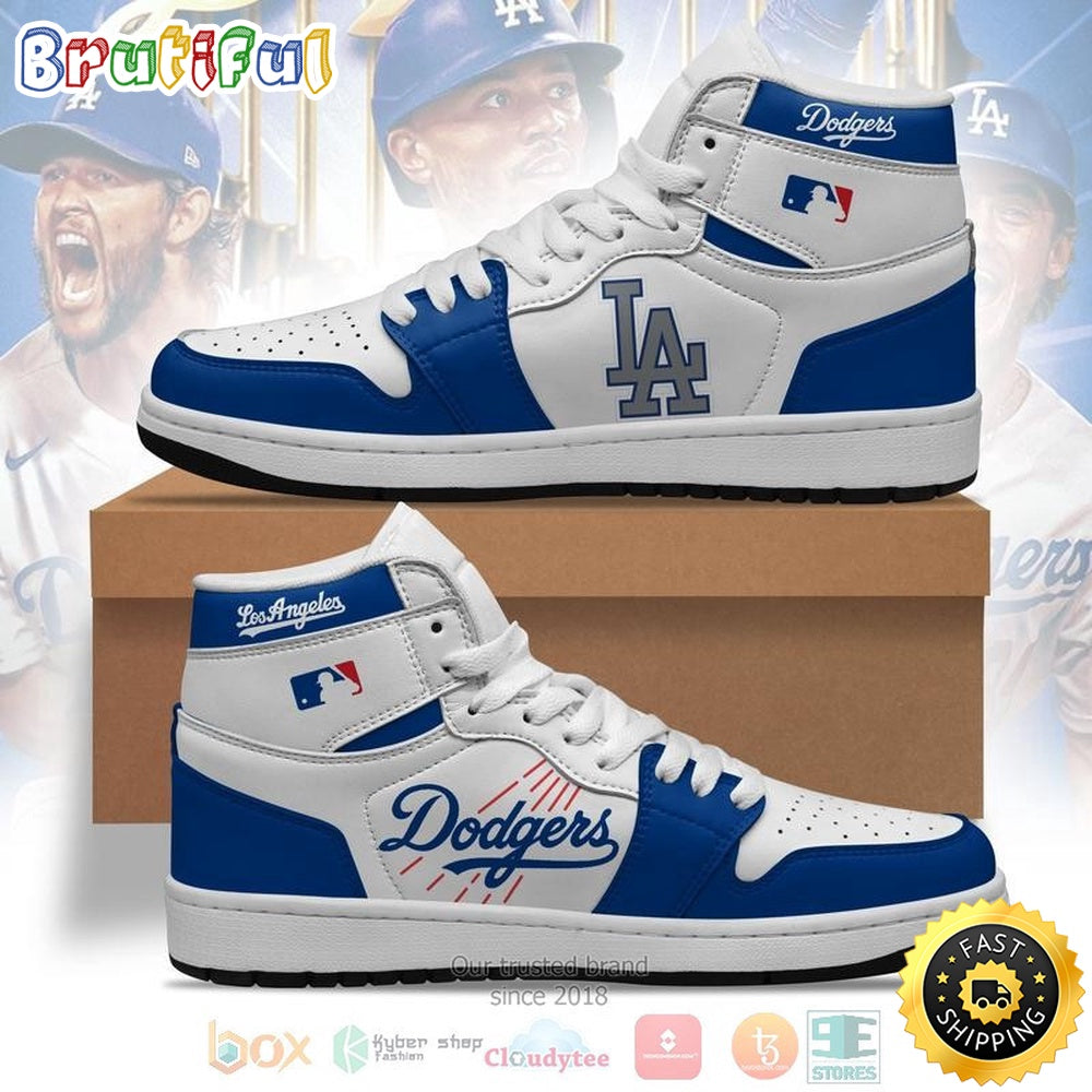 MLB Los Angeles Dodgers Air Jordan 1 High Sneakers Classic Air Jordan Sneakers