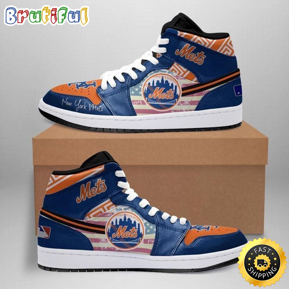 MLB New York Mets Air Jordan 1 High Sneakers Timeless Jordan 1 Kicks
