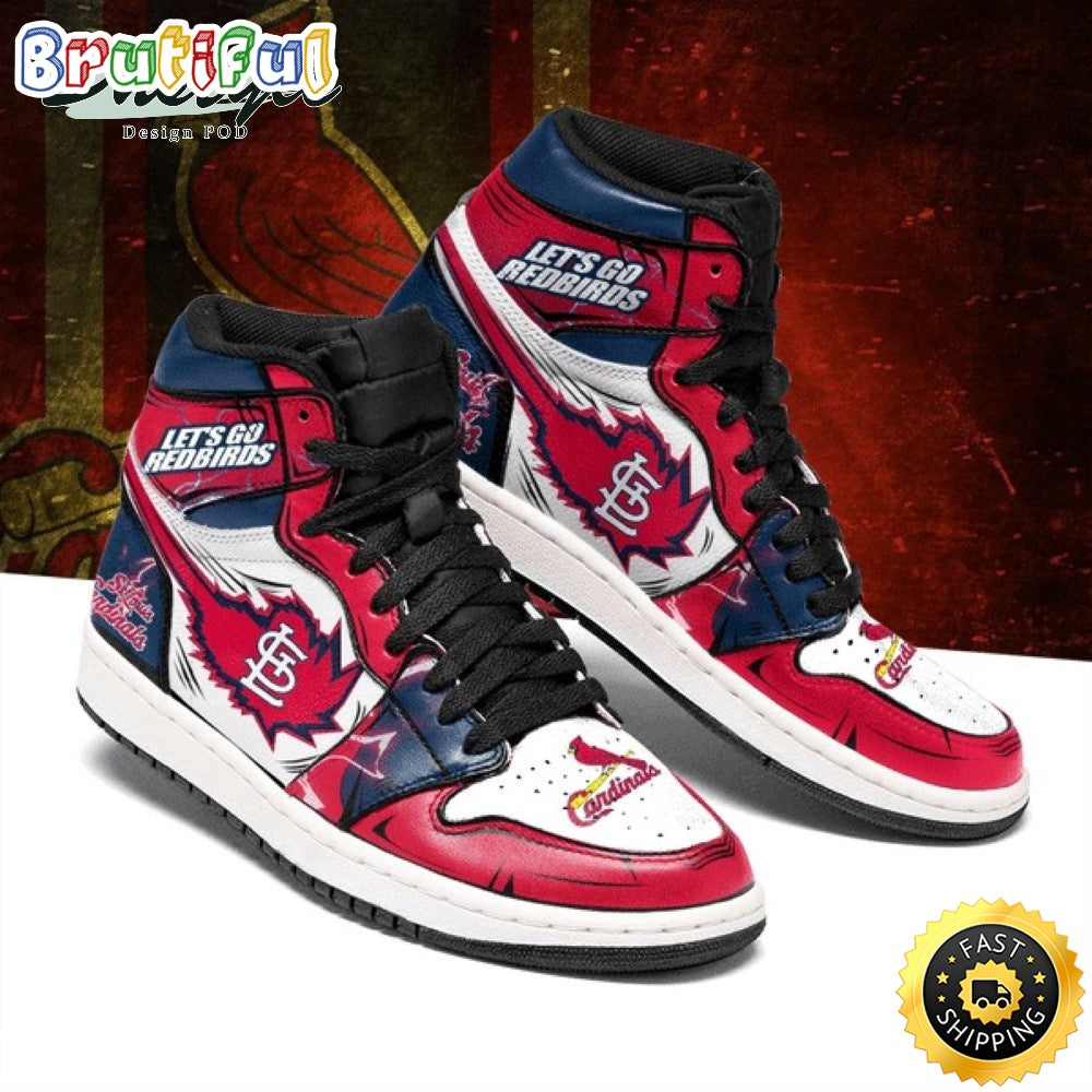 MLB St. Louis Cardinals Air Jordan 1 High Sneakers Legendary Air Jordan Footwear