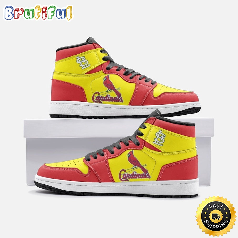 MLB St. Louis Cardinals Air Jordan 1 High Sneakers Stylish Air Jordan 1 Series