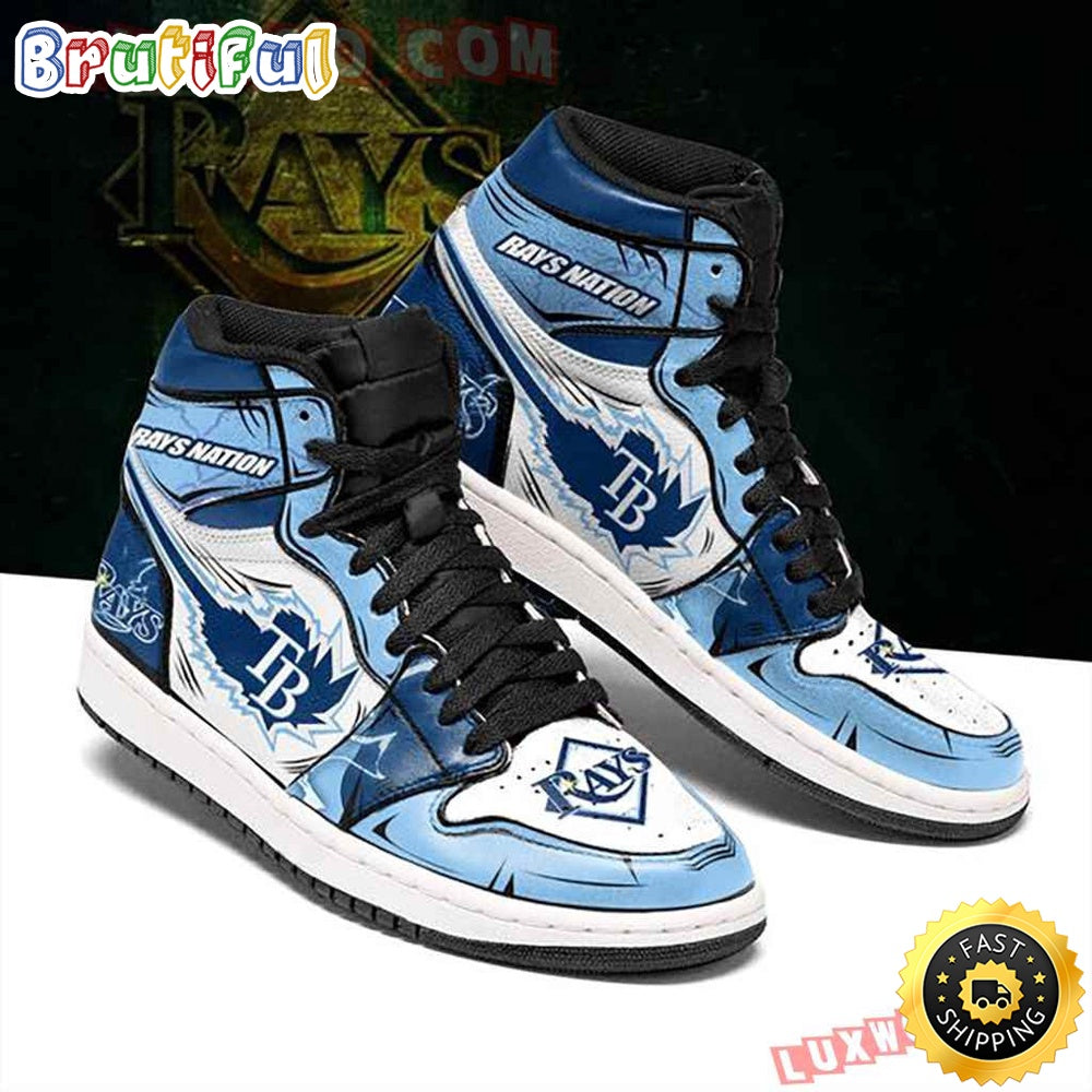 MLB Tampa Bay Rays Air Jordan 1 High Sneakers Classic Air Jordan Sneakers