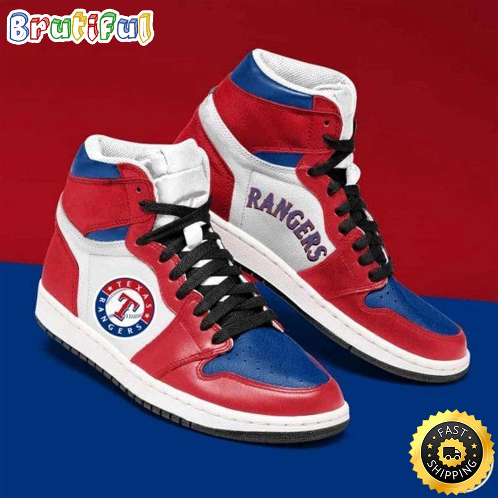 MLB Texas Rangers Air Jordan 1 High Sneakers Legendary Air Jordan Footwear