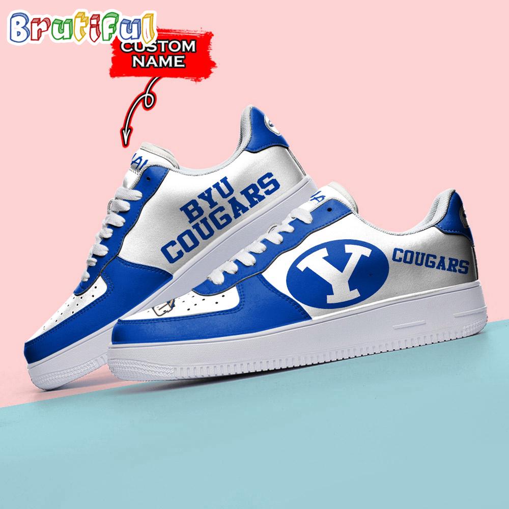 NCAA BYU Cougars Sporty Air Force 1 Shoes Sneaker