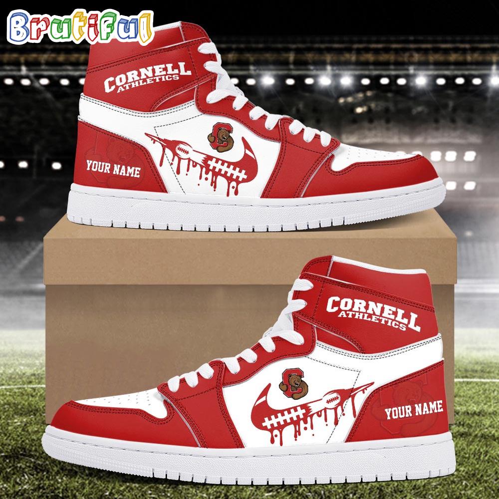 NCAA Cornell Big Red Sport Team Personalized Air Jordan 1 Hightop Shoes
