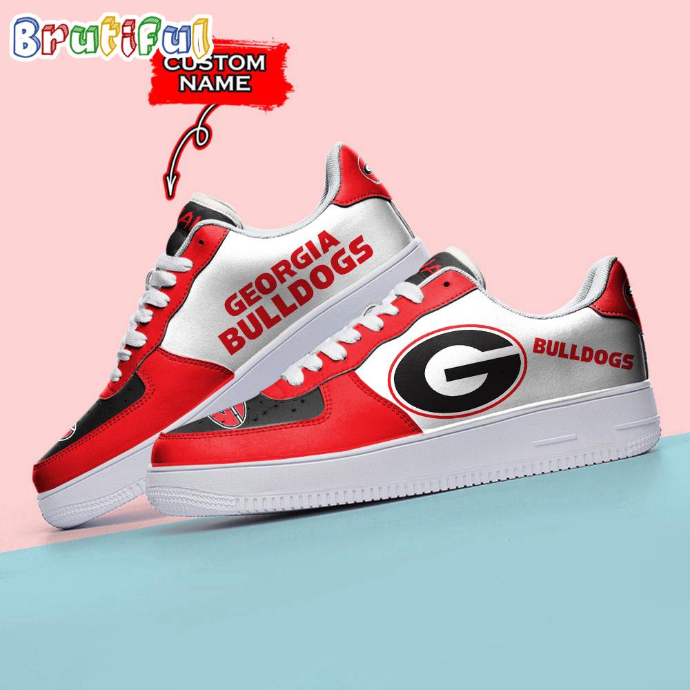 NCAA Georgia Bulldogs Sporty Air Force 1 Shoes Sneaker