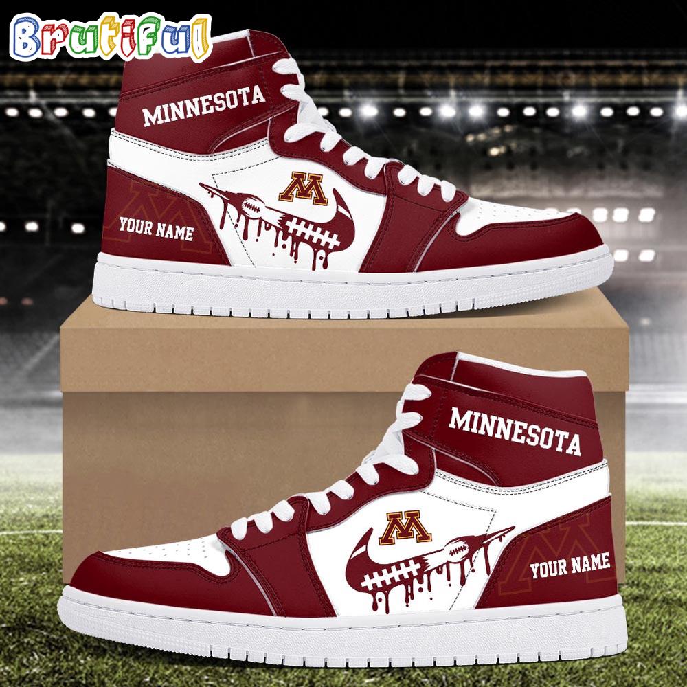 NCAA Minnesota Golden Gophers Sport Team Personalized Air Jordan 1 Hightop Shoes
