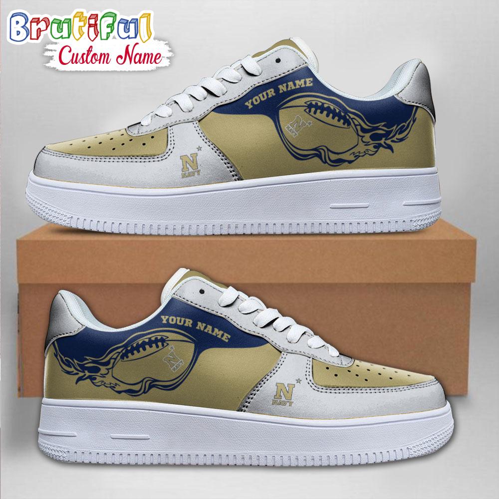 NCAA Navy Midshipmen Sporty Air Force 1 Shoes Sneaker