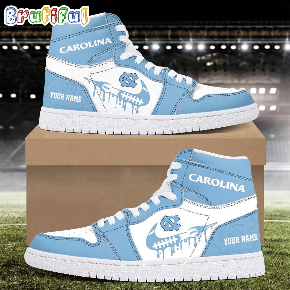 NCAA North Carolina Tar Heels Sport Team Personalized Air Jordan 1 Hightop Shoes