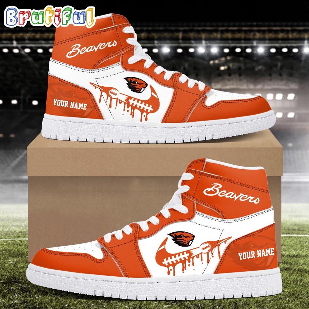 NCAA Oregon State Beavers Sport Team Personalized Air Jordan 1 Hightop Shoes