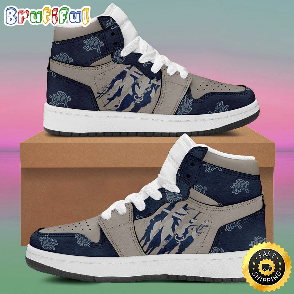 NCAA Utah State Aggies Logo Air Jordan 1 High Sneakers