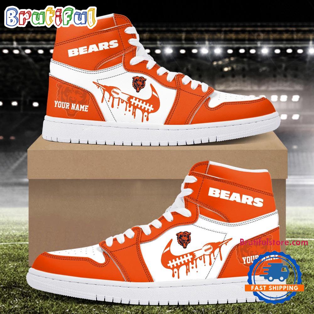 NFL Chicago Bears New Season Custom Air Jordan 1 Hightop Shoes