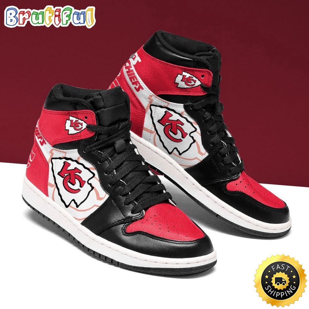 NFL Kansas City Chiefs 2 Air Jordan 1 Shoes